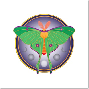 Luna Moth Posters and Art